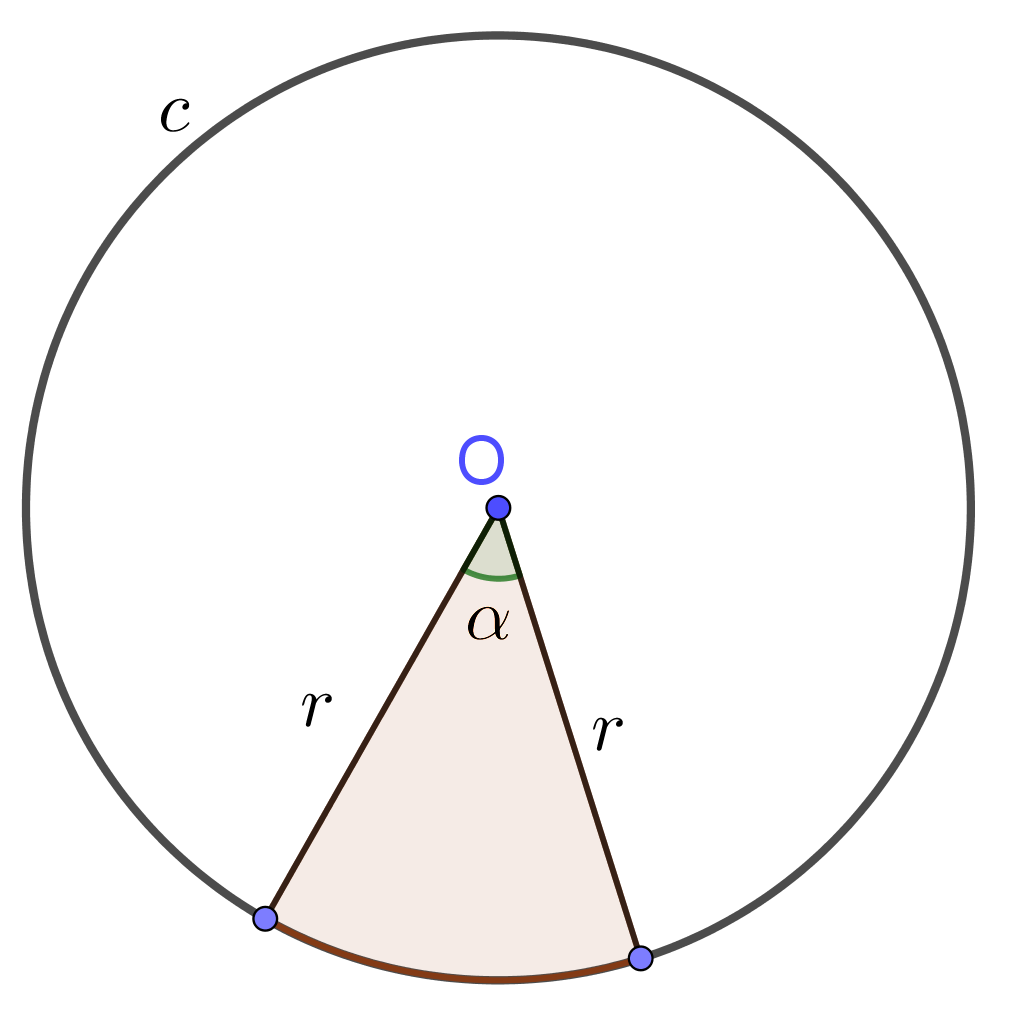 formula to find circle sector area