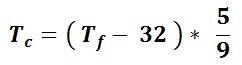 Fahrenheit to Celsius Conversion Formula