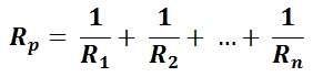 formula to calculate parallel resistors equivalent resistance