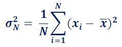 formula to estimate psd variance