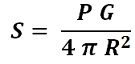 formula to calculate RF power density