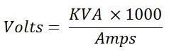 formula to calculate single phase voltage